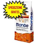 MONGE CANE CROCCHETTA ALL BREEDS ADULTO CON ANATRA,RISO E PATATE 12 KG