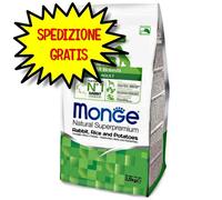 MONGE CANE CROCCHETTA ALL BREEDS ADULTO CONIGLIO, RISO E PATATE 2,5 KG