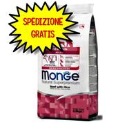 MONGE CANE CROCCHETTA ALL BREEDS ADULTO MANZO E RISO 2,5 KG