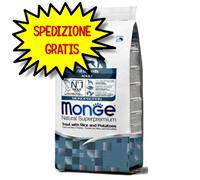MONGE CANE CROCCHETTA ALL BREEDS ADULTO TROTA, RISO E PATATE 12 KG