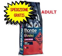 Monge Dog Bwild Low Grain Adult All Breed Cervo - Monge Dog Bwild Low Grain Adult All Breed Cervo - Offerta [PREZZO A CONFEZIONE] Quantità Minima 2, Sacco Da 12 Kg