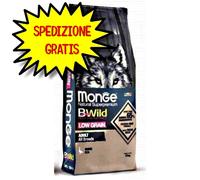 MONGE CANE CROCCHETTA BWILD LOW GRAIN ALL BREEDS ADULTO OCA 12 KG