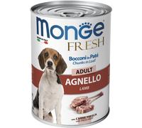 MONGE FRESH BOCCONI IN PATE' ADULT AGNELLO 400 GR.