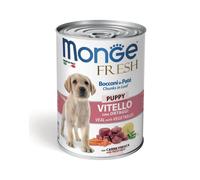 Monge Cane Fresh Bocconi in Paté Vitello con Ortaggi Puppy 400 g - 1 pz
