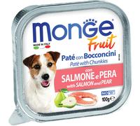 monge Cane Fruit Vaschetta Adulto Salmone & Pera 100 Gr