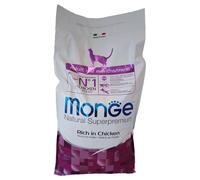 Monge Ricco Di Pollo Cibo Secco Gatti Adulti Sacco 10 Kg