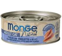 Monge Cat Delicate Pezzetti di Pollo con Omelette e Alici Lattina 80gr