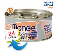 Monge Cat Delicate Pollo con Patate e Carote Cibo Umido Gatti Lattina da 80 gr