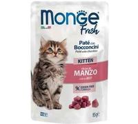 Monge Cat Fresh Kitten Ricco in Manzo Busta 85gr