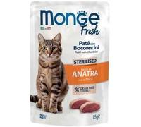 Monge Cat Fresh Patè con Bocconcini Sterilizzato Ricco in Anatra Busta 85gr