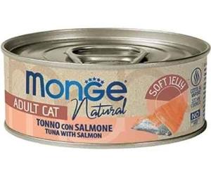 Monge Cat Jelly Pezzetti di Tonno con Salmone Lattina 80gr