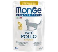 Monge Monoprotein Cat Sterilised Busta Multipack 28x85G POLLO