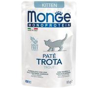 Monge Cat Monoprotein Patè Kitten Trota Busta 85gr