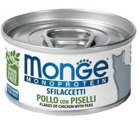 Monge Cat Monoprotein Sfilaccetti SOLO Pollo con Piselli Lattina 80gr