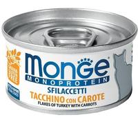 MONGE MONOPROTEIN SFILACCETTI TACCHINO & CAROTE 80 GR.