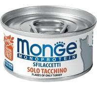 Monge Cat Monoprotein Sfilaccetti SOLO Tacchino Lattina 80gr