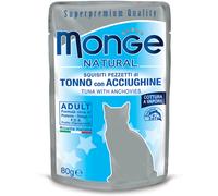 Monge Cat Natural Busta Multipack 24x80G TONNO E ACCIUGHINE