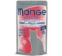 Monge Natural Busta 80 gr: Tonno con Pollo e Gamberetti