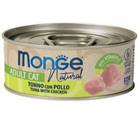 Monge Natural Scatoletta 80 gr: Tonno a Pinne Gialle e Pollo