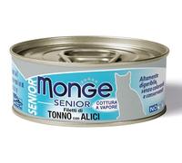 Monge Jelly Senior cottura al vapore 80 gr: SENIOR Tonno e Acciughine