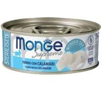 Monge Cat Supreme Adult Sterilised Tonno Con Calamari Lattina 80gr