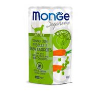 Monge - Buste Supreme Adult con Tonno, Piselli e Baby Carrots da 80g