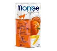 Monge - Buste Supreme Adult con Tonno, Zucca e Baby Corn da 80g