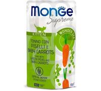 Monge Cat Supreme Kitten Tonno con Piselli e Baby Carrots Busta 80gr