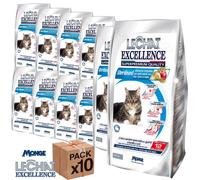 MONGE CROCCANTINI GATTI 400GR LECHAT EXCELLENCE STERILIZED CIBO SECCO 10 BUSTE
