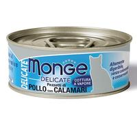 MONGE DELICATE POLLO CON CALAMARI 80 GR.