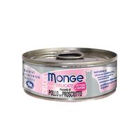 Monge Delicate Adult cottura al vapore 80 gr - Pollo e Prosciutto in Pezzi - Cibo umido per gatti - 1° ORDINE? scegli lo sconto BZR5 / BZR20 + 200 punti fedeltà