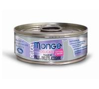 MONGE Delicate Cat 80 g - pezzetti di pollo con omelette e alici