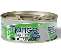 Monge Delicate Cat Lattina Multipack 24x80G POLLO E ASPARAGI