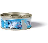 Monge Delicate Cat Lattina Multipack 24x80G POLLO E CALAMARI