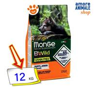 Monge Bwild Puppy & Junior Grain Free Anatra: 12 kg