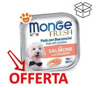 MONGE FRESH PATE' E BOCCONCINI CON SALMONE 100 GR.