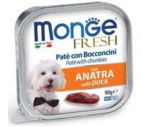 Monge Dog Fresh pate con pezzi di carne - anatra 100 g
