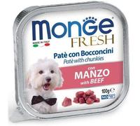 Monge Dog Fresh pate con pezzi di carne - manzo 100 g