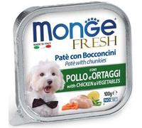 MONGE Paté fresco per cani con pollo e verdure 100 g