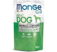 Monge Dog Grill Bocconcini in Jelly con Agnello e Ortaggi 100 g