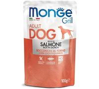 Monge Dog Grill Bocconcini in Jelly con Salmone 100 g