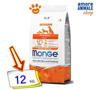 Monge Natural Superpremium All Breeds Adult Monoprotein Anatra con Riso e Patate 12 kg - Crocchette monoproteiche cane - 1° ORDINE? scegli lo sconto BZR5 / BZR20 + 200 punti fedeltà