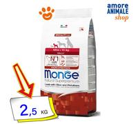 Monge Dog Natural Superpremium Mini Adult Agnello Cani 800 Gr/2,5/7,5 Kg