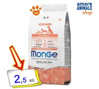 MONGE SPECIALITY LINE MINI PUPPY & JUNIOR SALMONE & RISO 2,5 KG.