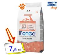 Monge Dog Natural Superpremium Mini Puppy & Junior Salmone e Riso 2,5/7,5 Kg