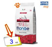 Monge Mini Senior Ricco di Pollo - 3 Kg