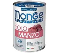 Monge Dog Patè Puppy e Junior Monoproteico SOLO Manzo 400g