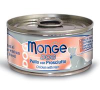 Monge Dog Adult Pezzetti Gluten Free 95 gr - Pollo con Prosciutto - Cibo Umido per Cani - 1° ORDINE? scegli lo sconto BZR5 / BZR20 + 200 punti fedeltà