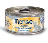 Monge Dog Sfilaccetti al naturale Pollo con Formaggio Lattina 95 g
