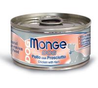 Monge Dog Adult Pezzetti Gluten Free 95 gr - Pollo con Prosciutto - Cibo Umido per Cani - 1° ORDINE? scegli lo sconto BZR5 / BZR20 + 200 punti fedeltà